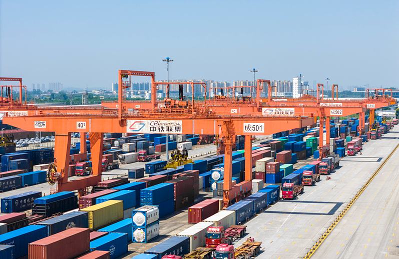 चीन-यूरोप मालवाहक ट्रेन (छंगतु) की कुल संख्या अब 19,000 से अधिक