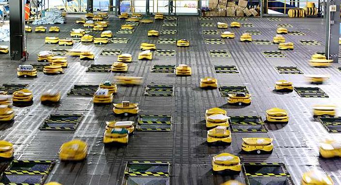 चीन में "डबल इलेवन” पर रोबोटों की धमाकेदार व्यस्तता