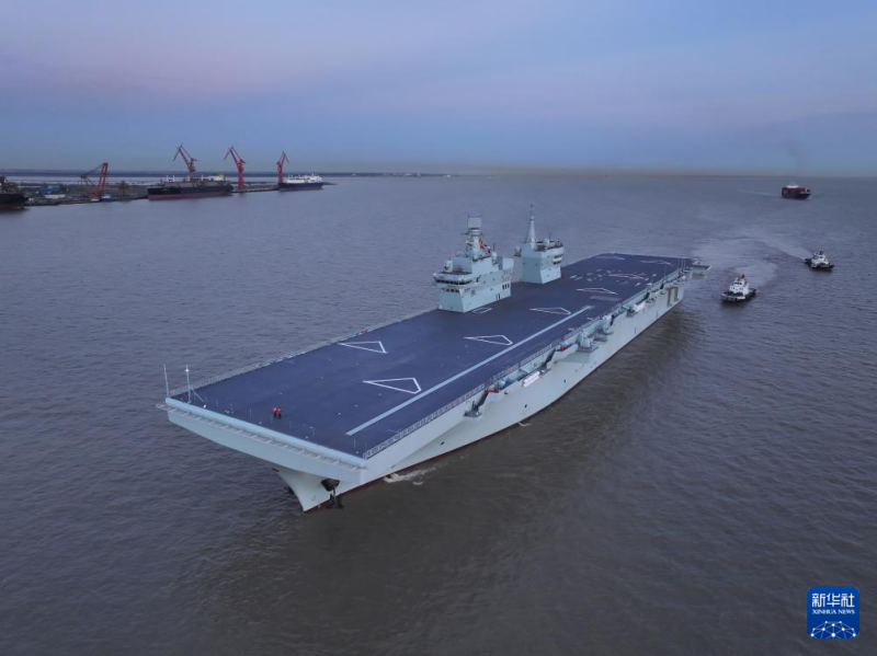 नौसेना का सिचुआन युद्धपोत प्रथम समुद्री परीक्षण सफलतापूर्वक संपन्न