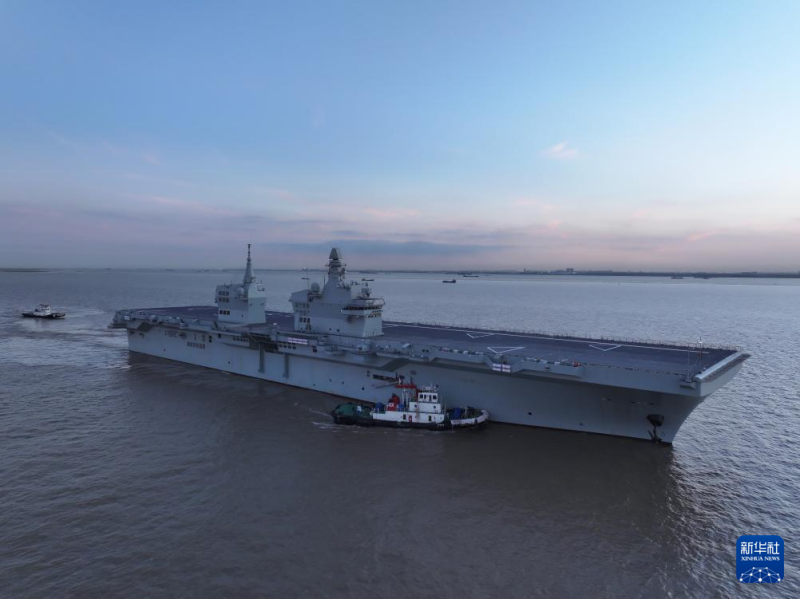 नौसेना का सिचुआन युद्धपोत प्रथम समुद्री परीक्षण सफलतापूर्वक संपन्न