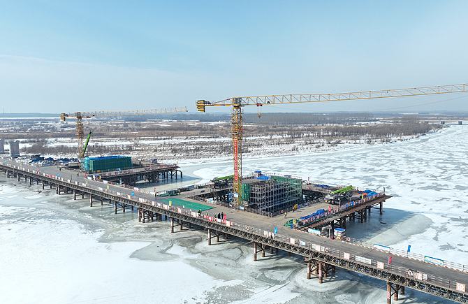 हारबिन से यीचुन तक चीन की सबसे उत्तरी हाई-स्पीड रेल की पटरी पूरी तरह बिछाई गई