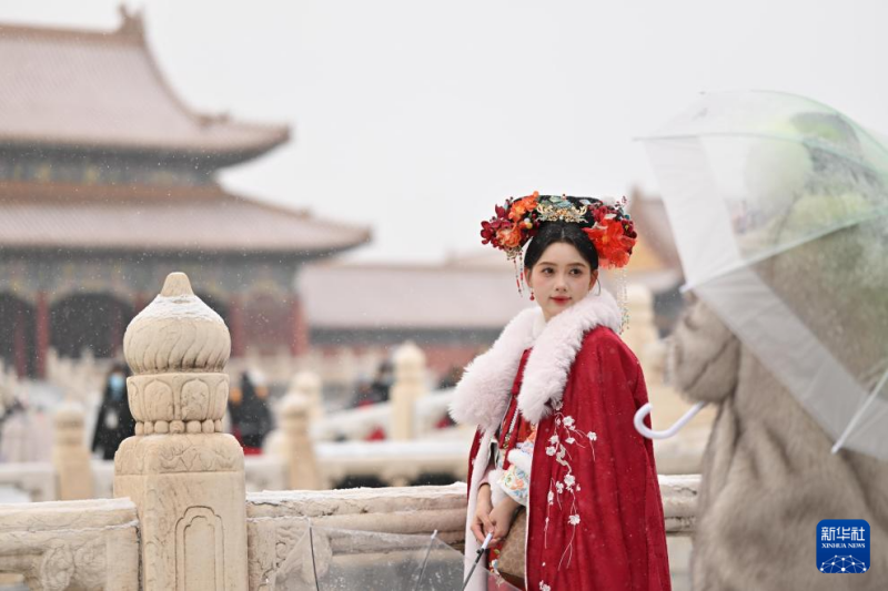 शुभ्र हिम से राजधानी श्वेताम्बर हो उठी