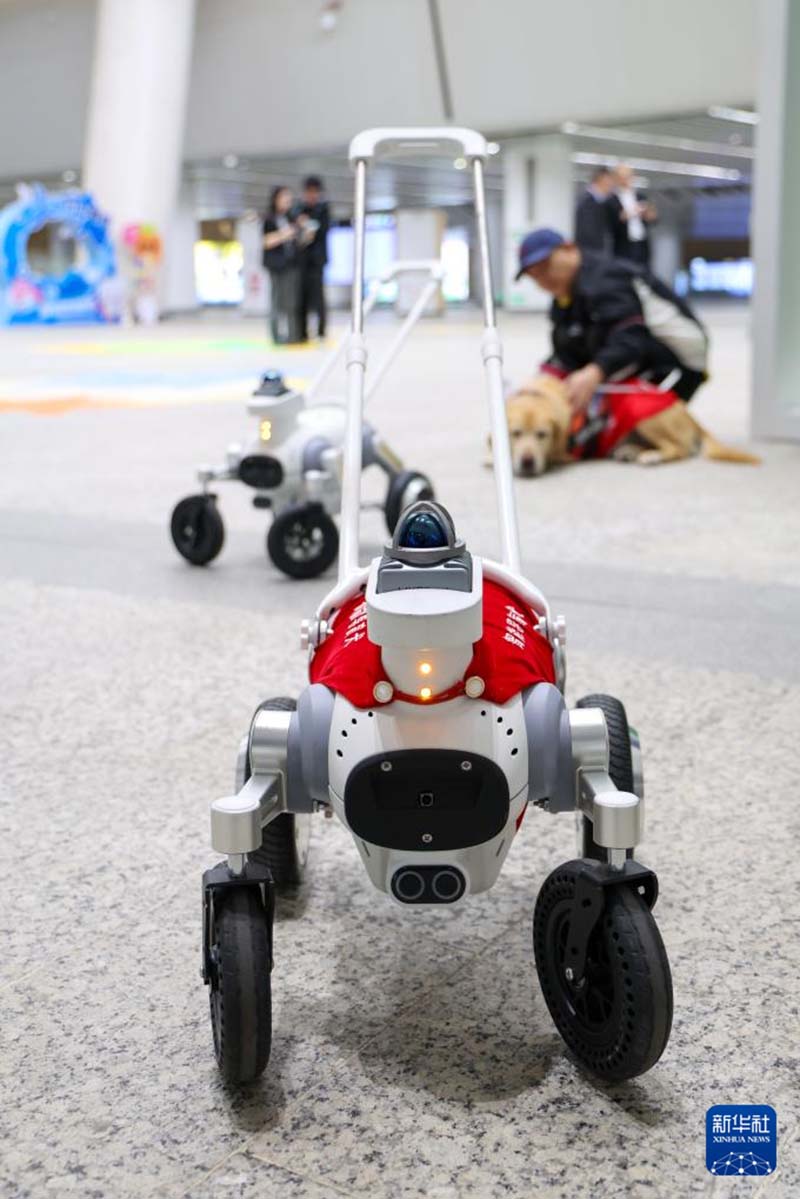 शेनजेन मेट्रो में नेत्रहीन यात्रियों के लिए स्मार्ट मार्गदर्शक कुत्तों की पायलट सेवा शुरू