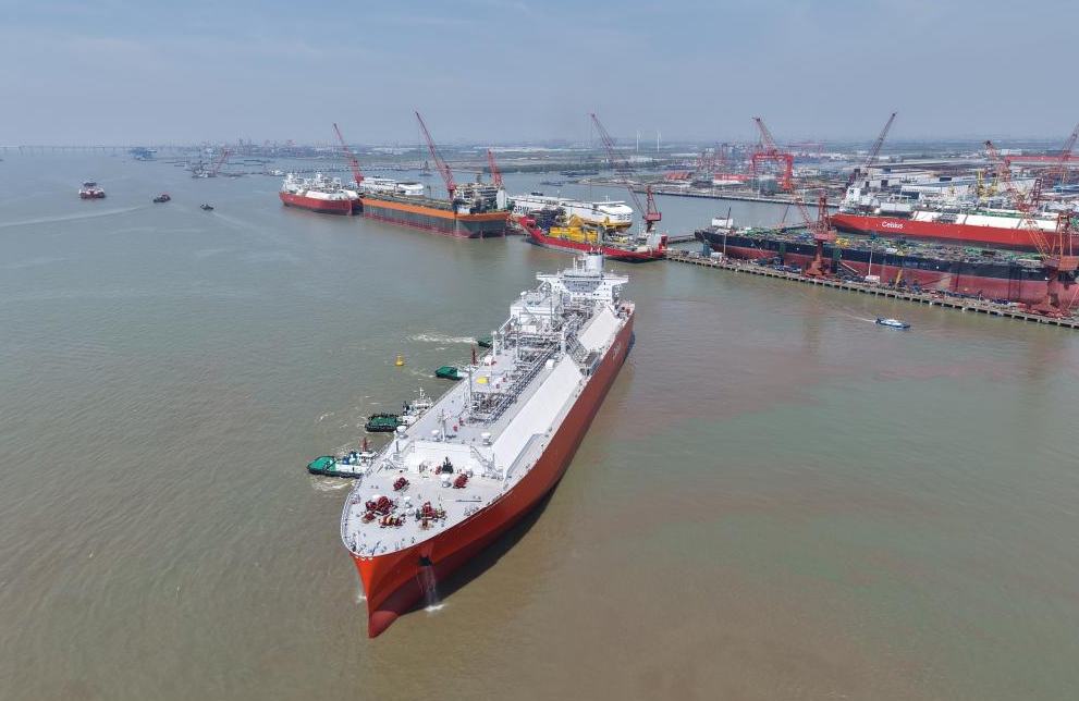 चीन का सबसे बड़ा स्वदेशी LNG जहाज नानथोंग में आधिकारिक रूप से सौंपा गया